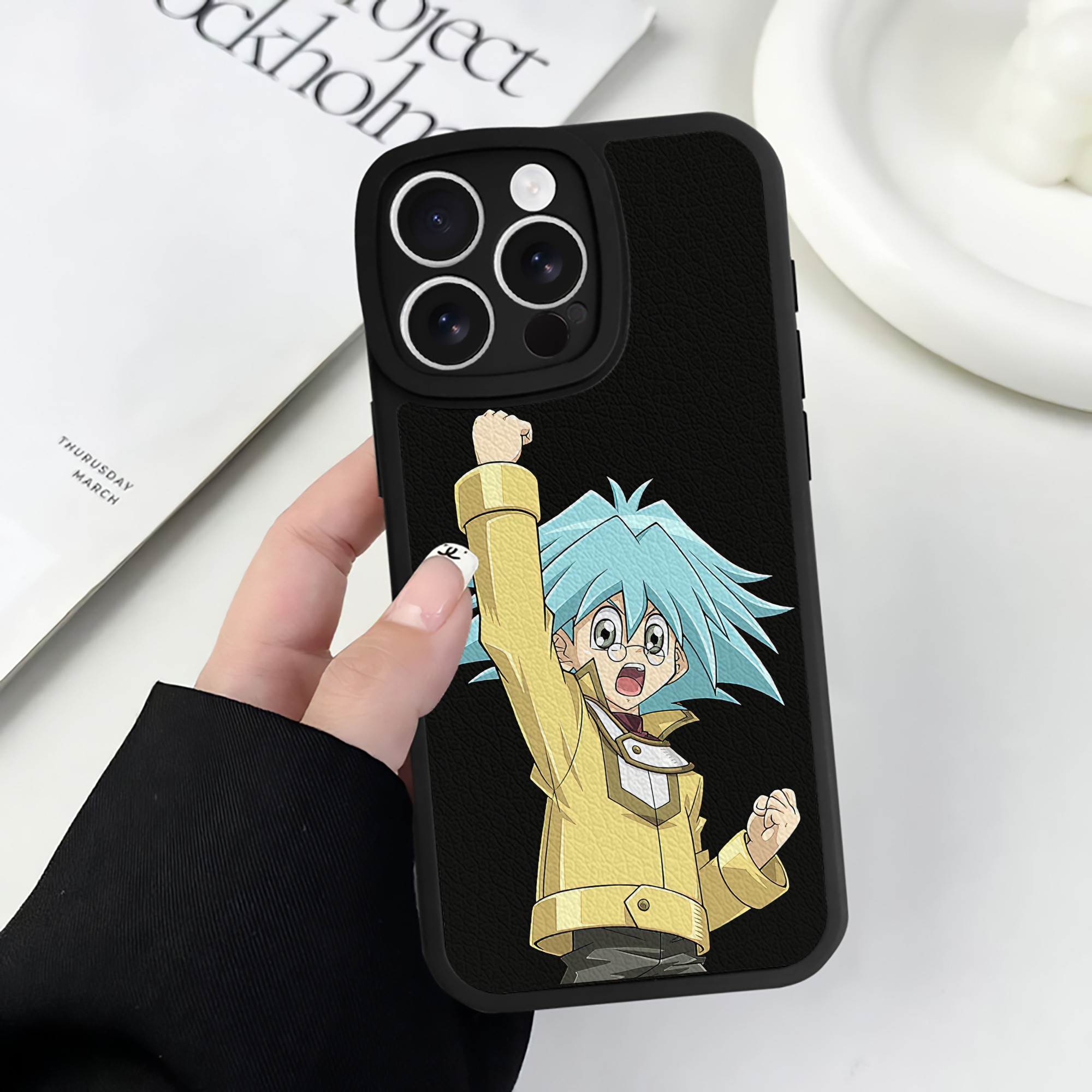 遊☆戯☆王 Yu-Gi-Oh! 【iPhone 16シリーズ対応】シリコンスマホケース（レザー調） 材質：シリコン